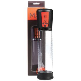 Maia Jackson Rechargeable Enlargement Penis Pump-Grey/Orange