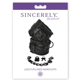 Sincerely Lace Fur Lined Handcuffs