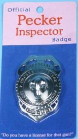 Pecker Inspector Badge - KHENVS66