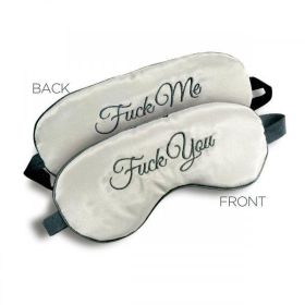 F-ck Me / F-ck You Mask Blindfold Gray - IB23342