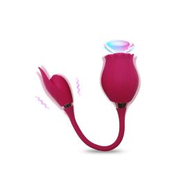 10 Modes Clitoris Suction Vibrating New Rose Massage Vibrator As A Gift - Red