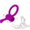 Sex Toys Vibrating Cock Ring Strong Penis Erect Male Masturbation Tools Penis Ring Clitoral Stimulator Erotic Accessories Shop - purple