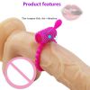 Sex Toys Vibrating Cock Ring Strong Penis Erect Male Masturbation Tools Penis Ring Clitoral Stimulator Erotic Accessories Shop - purple