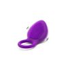 Powerful 10 Speed Couple Vibrator C Ring Brush Clitoral Stimulating Massager - Purple