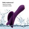 G-spot Vibrator Tongue Massage Clitoris Stimulator Sex Toys - purple