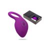 Powerful 10 Speed Couple Vibrator C Ring Brush Clitoral Stimulating Massager - Purple