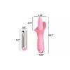 10 Freq Powerful Clitoral G spot Stimulator Tongue Vibrator Sex Toy - Pink